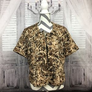 Chaus Cotton Career Blazer Size 14P